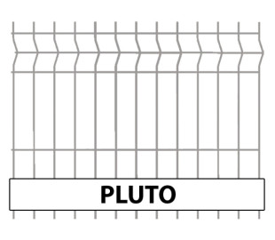 Zváraný 3D plotový panel Pluto  ANTRACIT, 5mm drôt, oko 55x200mm