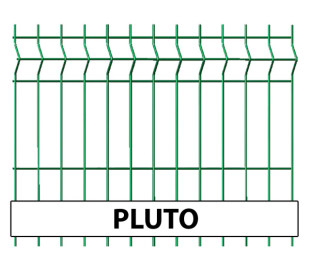 Zváraný 3D plotový panel Pluto  ZELENÁ, 5mm drôt, oko 55x200mm