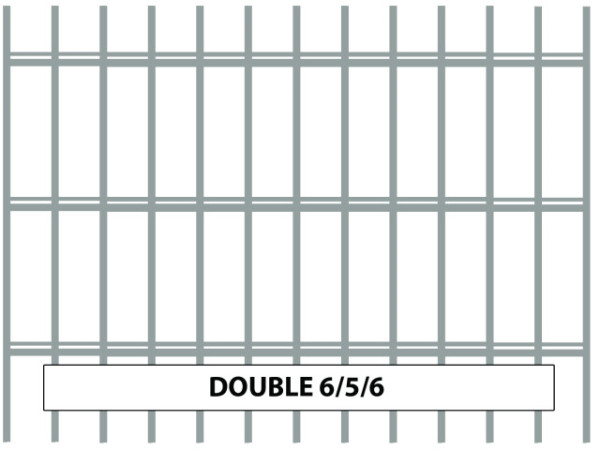 Zváraný plotový 2D dielec DOUBLE drôt ZINOK 6/5/6 mm Zváraný plotový 2D dielec DOUBLE drôt ZINOK 6/5/6 mm