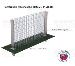 Gabiónový plot PRAKTIK