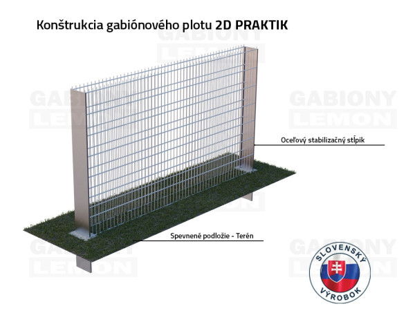 Gabiónový plot PRAKTIK