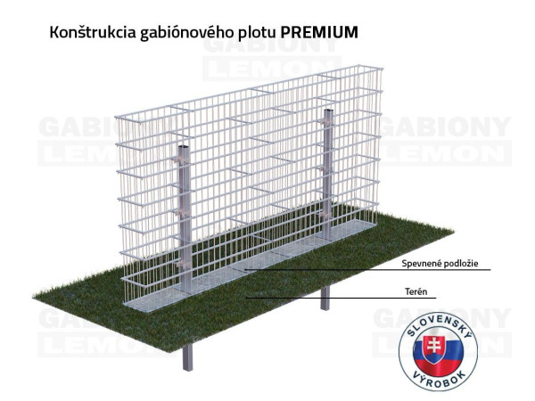 Gabiónový plot PREMIUM